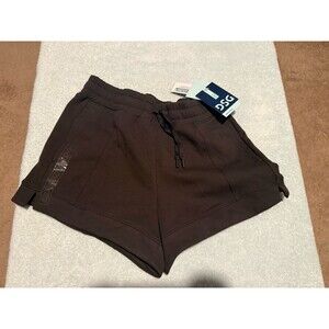 DSG Girls Black Sport Fleece Shorts Size Large 14-16 Drawstring Athletic NWT